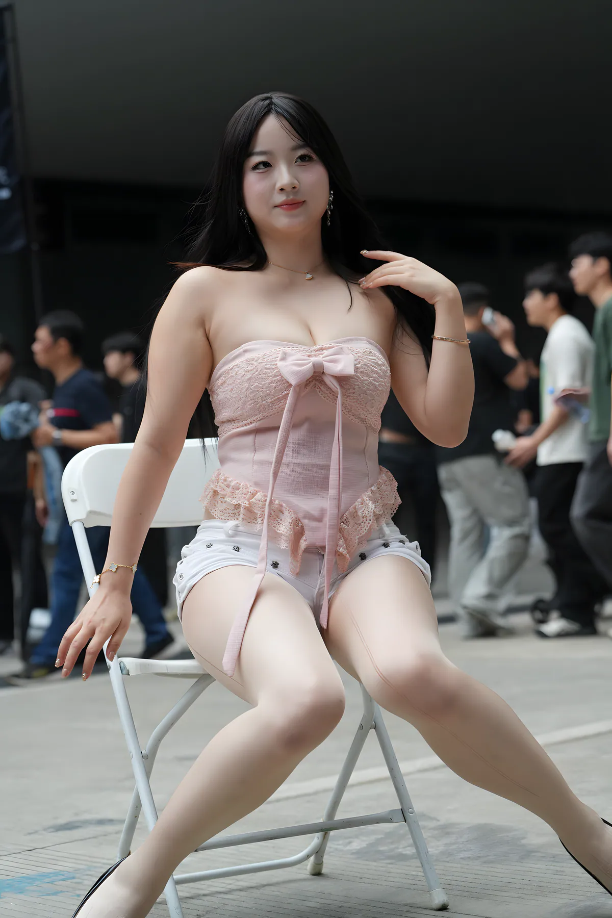媛媛开档肉丝J10407